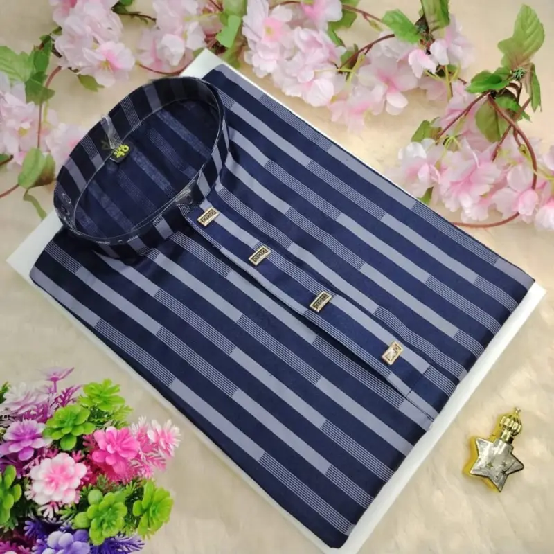 Strip Cotton Blue